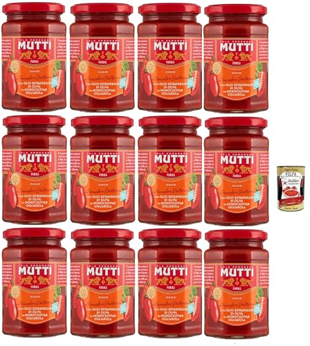 Mutti Sugo di pomodori con pomodoro datterino e olio extra vergine d'oliva, Tomatensauce mit Datterino Tomaten und extra native Olivenöl, 12x 280g + Italian Gourmet polpa 400g Mutti Sugo di pomodori con pomodoro datterino e olio extra vergine d'oliva, Tomatensauce mit Datterino Tomaten und extra native Olivenöl, 12x 280g + Italian Gourmet polpa 400g von Italian Gourmet E.R.
