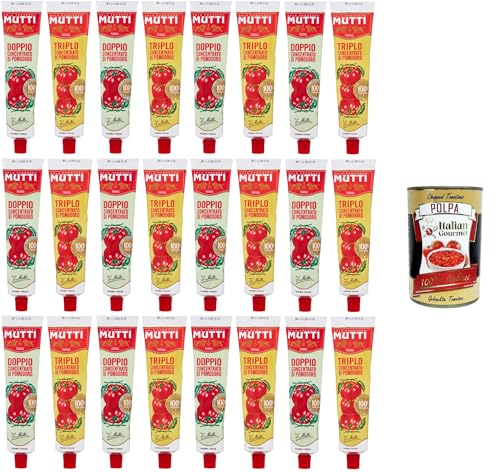Mutti Testpaket Doppio-Triplo Concentrato di pomodoro Tomatenkonzentrat 24x 185gr+ Italian Gourmet polpa 400g Mutti Testpaket Doppio-Triplo Concentrato di pomodoro Tomatenkonzentrat 24x 185gr+ Italian Gourmet polpa 400g von Italian Gourmet E.R.