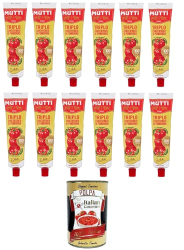Mutti Triplo concentrato di Pomodoro Tomatenkonzentrat 12x 185gr + Italian Gourmet polpa 400g Mutti Triplo concentrato di Pomodoro Tomatenkonzentrat 12x 185gr + Italian Gourmet polpa 400g von Italian Gourmet E.R.