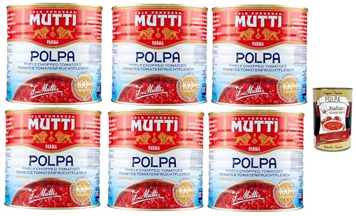 Mutti polpa di Pomodoro Tomatenpulpe Tomaten sauce 100% Italienisch 6x 2.5 Kg dose + Italian Gourmet polpa 400g Mutti polpa di Pomodoro Tomatenpulpe Tomaten sauce 100% Italienisch 6x 2.5 Kg dose + Italian Gourmet polpa 400g von Italian Gourmet E.R.
