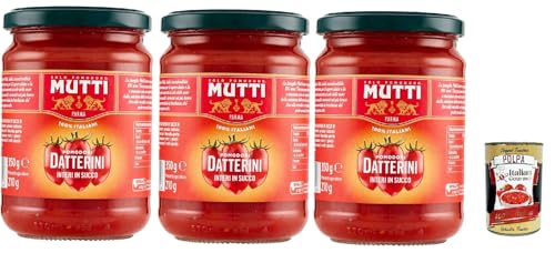 Mutti sugo Pomodori Datterini interi in succo, Mutti sauce Tomaten Ganze Datterini in Saft 3x 350 g + Italian Gourmet polpa 400g Mutti sugo Pomodori Datterini interi in succo, Mutti sauce Tomaten Ganze Datterini in Saft 3x 350 g + Italian Gourmet polpa 400g von Italian Gourmet E.R.