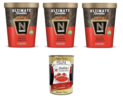 NAKED ULTIMATE Korean style Gusto Manzo Rindfleischgeschmack nach koreanischer Art 3x90gr + Italian Gourmet polpa 400g NAKED ULTIMATE Korean style Gusto Manzo Rindfleischgeschmack nach koreanischer Art 3x90gr + Italian Gourmet polpa 400g von Italian Gourmet E.R.