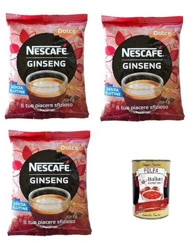 NESCAFÉ Ginseng Dolce, Löslich in Kaffeepulver und Ginseng für automatische Maschine, Ginseng dolce 3x 500g + Italian Gourmet Polpa di Pomodoro 400g Dose NESCAFÉ Ginseng Dolce, Löslich in Kaffeepulver und Ginseng für automatische Maschine, Ginseng dolce 3x 500g + Italian Gourmet Polpa di Pomodoro 400g Dose von Italian Gourmet E.R.