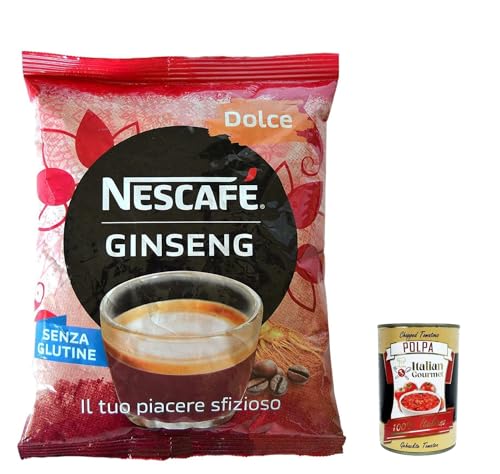 NESCAFÉ Ginseng Dolce, Löslich in Kaffeepulver und Ginseng für automatische Maschine, Ginseng dolce 500g + Italian Gourmet Polpa di Pomodoro 400g Dose NESCAFÉ Ginseng Dolce, Löslich in Kaffeepulver und Ginseng für automatische Maschine, Ginseng dolce 500g + Italian Gourmet Polpa di Pomodoro 400g Dose von Italian Gourmet E.R.