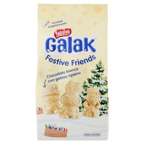 NESTLÉ GALAK Festive Friends weiße Schokoladen- und Müslifiguren, Beutel 147 g+Italian gourmet polpa 400g NESTLÉ GALAK Festive Friends weiße Schokoladen- und Müslifiguren, Beutel 147 g+Italian gourmet polpa 400g von Italian Gourmet E.R.