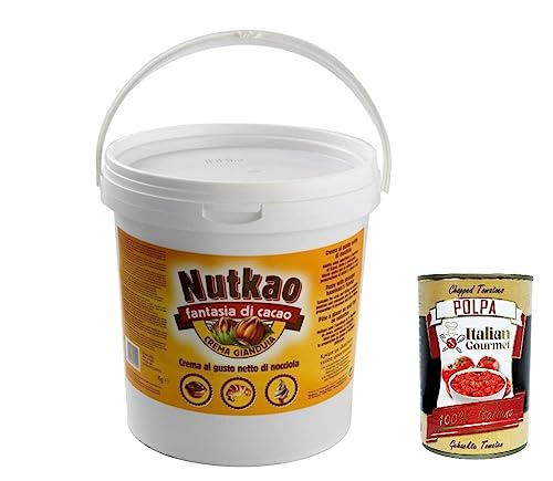 NUTKAO Crema spalmabile gianduia, Streichfähige Gianduja Creme Brotaufstrich Aufstrich 6 Kg + Italian Gourmet polpa 400g NUTKAO Crema spalmabile gianduia, Streichfähige Gianduja Creme Brotaufstrich Aufstrich 6 Kg + Italian Gourmet polpa 400g von Italian Gourmet E.R.