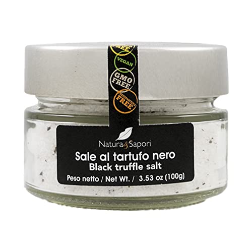 Natura e Sapori Sale al Tartufo Nero Schwarzes Trüffelsalz Glutenfrei 100g von Italian Gourmet E.R.