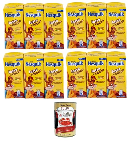 Nesquik Drink Latte e Cacao Milch und Kakao 12x 180ml+ Italian Gourmet polpa 400g Nesquik Drink Latte e Cacao Milch und Kakao 12x 180ml+ Italian Gourmet polpa 400g von Italian Gourmet E.R.