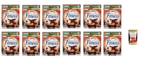 Nestlé FITNESS Cioccolato Fondente, Dunkle Schokolade, Cerealien Vollkorn, mit Schokolade und Vollkornmüsli, enthält Vitamine, Calcium & Eisen, 12x 375g + Italian Gourmet polpa 400g Nestlé FITNESS Cioccolato Fondente, Dunkle Schokolade, Cerealien Vollkorn, mit Schokolade und Vollkornmüsli, enthält Vitamine, Calcium & Eisen, 12x 375g + Italian Gourmet polpa 400g von Italian Gourmet E.R.