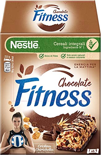 Nestlé Fitness Chocolate Müsliriegel Vollkornriegel mit Schokolade ( 6 x 23,5g ) 141g von Italian Gourmet E.R.