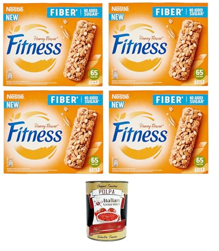 Nestle Fitness Müsliriegel mit Honiggeschmack, Vollkorn, Hafer, Quinoa und weißer Schokolade mit Honiggeschmack, 4x 80 g+ Italian Gourmet Polpa di Pomodoro 400g Nestle Fitness Müsliriegel mit Honiggeschmack, Vollkorn, Hafer, Quinoa und weißer Schokolade mit Honiggeschmack, 4x 80 g+ Italian Gourmet Polpa di Pomodoro 400g von Italian Gourmet E.R.