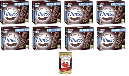 Nestle Fitness Protein Cocoa Kakao-Müsliriegel mit Vollkorn, Hafer und Quinoa ohne Zuckerzusatz, 8 x 80 g+ Italian Gourmet Polpa di Pomodoro 400g Nestle Fitness Protein Cocoa Kakao-Müsliriegel mit Vollkorn, Hafer und Quinoa ohne Zuckerzusatz, 8 x 80 g+ Italian Gourmet Polpa di Pomodoro 400g von Italian Gourmet E.R.