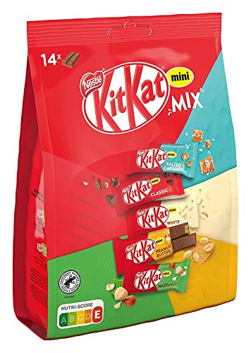 Nestlé Kitkat Mini Mix Schokoladenriegel, 14 Riegel, 197,4g Beutel von Italian Gourmet E.R.