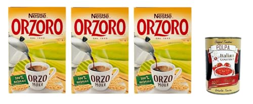 Nestle Orzoro Marconato per Moka Classico,Erdgerste für Moka, lösliche Gerste Getreidekaffee kaffee 3x 500 gr + Italian Gourmet poolpa 400g Nestle Orzoro Marconato per Moka Classico,Erdgerste für Moka, lösliche Gerste Getreidekaffee kaffee 3x 500 gr + Italian Gourmet poolpa 400g von Italian Gourmet E.R.