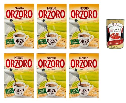 Nestle Orzoro Marconato per Moka Classico,Erdgerste für Moka, lösliche Gerste Getreidekaffee kaffee 6x 500 gr + Italian Gourmet poolpa 400g Nestle Orzoro Marconato per Moka Classico,Erdgerste für Moka, lösliche Gerste Getreidekaffee kaffee 6x 500 gr + Italian Gourmet poolpa 400g von Italian Gourmet E.R.