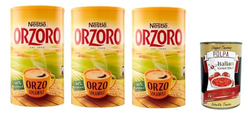 Nestle Orzoro Orzo solubile Instant lösliche Gerste Getreidekaffee kaffee 3x 200gr + Italian Gourmet polpa 400g Nestle Orzoro Orzo solubile Instant lösliche Gerste Getreidekaffee kaffee 3x 200gr + Italian Gourmet polpa 400g von Italian Gourmet E.R.