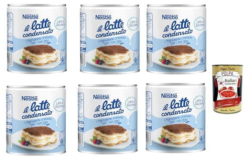 Nestlé il latte condensato Kondensmilch cremige Zutat für Desserts gesüßte konzentrierte Vollmilch 6x 397g + Italian Gourmet polpa 400g Nestlé il latte condensato Kondensmilch cremige Zutat für Desserts gesüßte konzentrierte Vollmilch 6x 397g + Italian Gourmet polpa 400g von Italian Gourmet E.R.