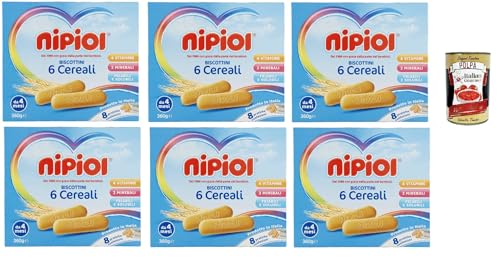 Nipiol Biscottini 6 Cereali, 6x 360 g + Italian Gourmet polpa 400g Nipiol Biscottini 6 Cereali, 6x 360 g + Italian Gourmet polpa 400g von Italian Gourmet E.R.