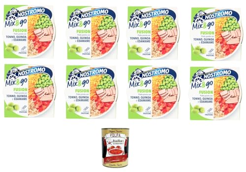 Nostromo- Mix & go Fusion Fertiggericht mit Thunfisch, Quinoa und Edamame 8x 190gr + Italian Gourmet Polpa 400g Nostromo- Mix & go Fusion Fertiggericht mit Thunfisch, Quinoa und Edamame 8x 190gr + Italian Gourmet Polpa 400g von Italian Gourmet E.R.