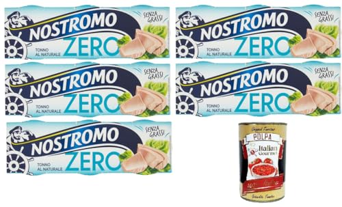Nostromo Tonno Zero al Naturale Natürlicher Null-Thunfisch 5x 3x65gr + Italian Gourmet polpa 400g Nostromo Tonno Zero al Naturale Natürlicher Null-Thunfisch 5x 3x65gr + Italian Gourmet polpa 400g von Italian Gourmet E.R.