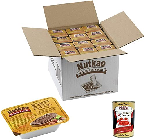 Nutako Streichcreme Einzelportion 120 Schalen mit 18 g Haselnuss + Italian Gourmet polpa 400g Nutako Streichcreme Einzelportion 120 Schalen mit 18 g Haselnuss + Italian Gourmet polpa 400g von Italian Gourmet E.R.