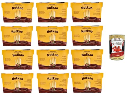 Nutkao Crema Al Cacao Con Nocciole E Grissini Kakaocreme mit Haselnüssen und Grissini 12x104gr + Italian Gourmet polpa 400g Nutkao Crema Al Cacao Con Nocciole E Grissini Kakaocreme mit Haselnüssen und Grissini 12x104gr + Italian Gourmet polpa 400g von Italian Gourmet E.R.