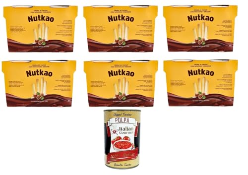 Nutkao Crema Al Cacao Con Nocciole E Grissini Kakaocreme mit Haselnüssen und Grissini 6x104gr + Italian Gourmet polpa 400g Nutkao Crema Al Cacao Con Nocciole E Grissini Kakaocreme mit Haselnüssen und Grissini 6x104gr + Italian Gourmet polpa 400g von Italian Gourmet E.R.