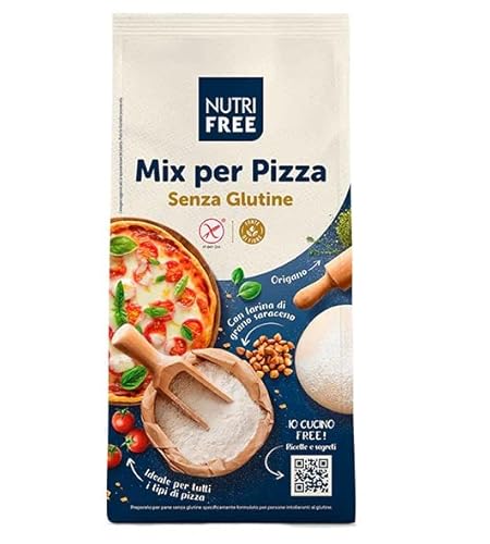 Nutri Free Mix per Pizza Mehl Laktose- und Milcheiweißfrei Glutenfrei 1Kg-Packung Ideal für alle Arten von Pizza Nutri Free Mix per Pizza Mehl Laktose- und Milcheiweißfrei Glutenfrei 1Kg-Packung Ideal für alle Arten von Pizza von Italian Gourmet E.R.