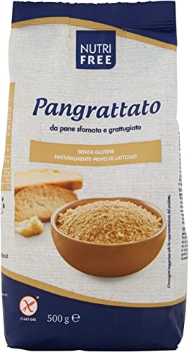 Nutri Free Pangrattato Semmelbrösel Laktose- und Milcheiweißfrei Glutenfrei 500g-Packung Ideal für Menschen mit Glutenunverträglichkeit von Italian Gourmet E.R.