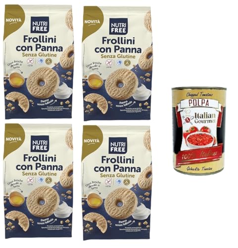 Nutrifree Frollini con Panna senza glutine Glutenfreie Kekse mit Sahne 4x250gr + Italian Gourmet polpa 400g Nutrifree Frollini con Panna senza glutine Glutenfreie Kekse mit Sahne 4x250gr + Italian Gourmet polpa 400g von Italian Gourmet E.R.