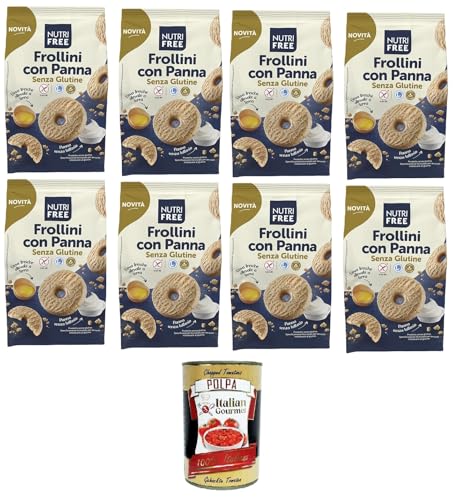 Nutrifree Frollini con Panna senza glutine Glutenfreie Kekse mit Sahne 8x250gr + Italian Gourmet polpa 400g Nutrifree Frollini con Panna senza glutine Glutenfreie Kekse mit Sahne 8x250gr + Italian Gourmet polpa 400g von Italian Gourmet E.R.