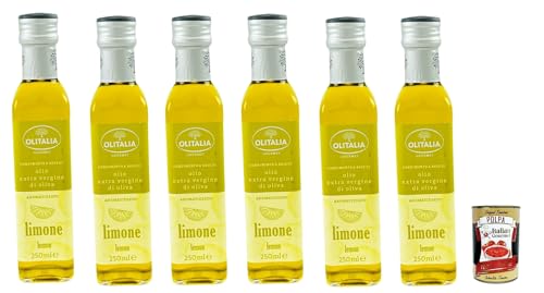 Olitalia Olio Condimento a Base di olio extra vergine di oliva all'aroma di limone, Extra Natives Olivenöl Zitrone geschmack 6x 250ml + Italian Gourmet polpa 400g Olitalia Olio Condimento a Base di olio extra vergine di oliva all'aroma di limone, Extra Natives Olivenöl Zitrone geschmack 6x 250ml + Italian Gourmet polpa 400g von Italian Gourmet E.R.