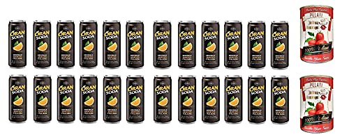 Oransoda 24 Dosen x 330 ml - Campari Group Aperitivo Orange Soda + Italian Gourmet 100% italienische geschälte Tomaten dosen 2x 400g Oransoda 24 Dosen x 330 ml - Campari Group Aperitivo Orange Soda + Italian Gourmet 100% italienische geschälte Tomaten dosen 2x 400g von Italian Gourmet E.R.