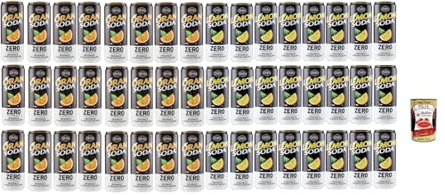 Oransoda und Lemonsoda Zero Testset Erfrischungsgetränk Orangenlemonade, Ohne Zuckerzusatz, orange italian soft drink sugar free, 48x 33cl + Italian Gourmet polpa 400g Oransoda und Lemonsoda Zero Testset Erfrischungsgetränk Orangenlemonade, Ohne Zuckerzusatz, orange italian soft drink sugar free, 48x 33cl + Italian Gourmet polpa 400g von Italian Gourmet E.R.