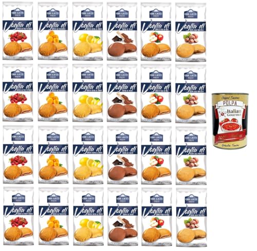 Ore Liete Perugia-Testpaket Voglia Di Biscotti di frolla ripieni Lust auf gefüllte Shortbread-Kekse 24 x 200gr + Italian Gourmet polpa 400g Ore Liete Perugia-Testpaket Voglia Di Biscotti di frolla ripieni Lust auf gefüllte Shortbread-Kekse 24 x 200gr + Italian Gourmet polpa 400g von Italian Gourmet E.R.