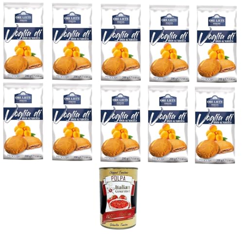 Ore Liete Perugia- Voglia Di Biscotti di frolla ripieni di Albicocca Lust auf mit Aprikosen gefüllte Mürbeteigkekse 10x200gr+ Italian Gourmet polpa 400g Ore Liete Perugia- Voglia Di Biscotti di frolla ripieni di Albicocca Lust auf mit Aprikosen gefüllte Mürbeteigkekse 10x200gr+ Italian Gourmet polpa 400g von Italian Gourmet E.R.