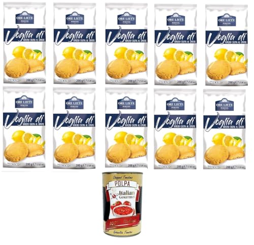 Ore Liete Perugia- Voglia Di Biscotti di frolla ripieni di Crema Limone Lust auf Mürbeteigkekse gefüllt mit Zitronencreme 10x200gr+ Italian Gourmet polpa 400g Ore Liete Perugia- Voglia Di Biscotti di frolla ripieni di Crema Limone Lust auf Mürbeteigkekse gefüllt mit Zitronencreme 10x200gr+ Italian Gourmet polpa 400g von Italian Gourmet E.R.