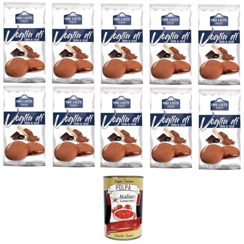 Ore Liete Perugia- Voglia Di Biscotti di frolla ripieni di Crema al Cacao Lust auf Mürbeteigkekse gefüllt mit Kakaocreme 10x200gr+ Italian Gourmet polpa 400g Ore Liete Perugia- Voglia Di Biscotti di frolla ripieni di Crema al Cacao Lust auf Mürbeteigkekse gefüllt mit Kakaocreme 10x200gr+ Italian Gourmet polpa 400g von Italian Gourmet E.R.