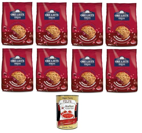Ore Liete Perugina Rosso Di sera Biscotto integrale Con Melograno e Amarena Rot Abends Vollkornkeks mit Granatapfel und Schwarzkirsche 8x200gr + Italian Gourmet polpa 400g Ore Liete Perugina Rosso Di sera Biscotto integrale Con Melograno e Amarena Rot Abends Vollkornkeks mit Granatapfel und Schwarzkirsche 8x200gr + Italian Gourmet polpa 400g von Italian Gourmet E.R.