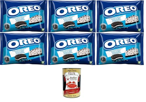 Oreo-Krümel, zerbröckelte Oreo-Originalkekse ohne Sahne, perfekte Zutat für Ihre Rezepte, 6x400 g + Italian Gourmet polpa 400g Oreo-Krümel, zerbröckelte Oreo-Originalkekse ohne Sahne, perfekte Zutat für Ihre Rezepte, 6x400 g + Italian Gourmet polpa 400g von Italian Gourmet E.R.