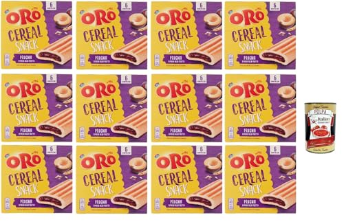 Oro Saiwa, Cereal Snack Prugna, Weiche Müsli -Kekse mit Pflaumenfüllung, Faserquelle und Magnesium, 12x 162G + Italian Gourmet polpa 400g Oro Saiwa, Cereal Snack Prugna, Weiche Müsli -Kekse mit Pflaumenfüllung, Faserquelle und Magnesium, 12x 162G + Italian Gourmet polpa 400g von Italian Gourmet E.R.