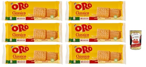Oro Saiwa Biscotti Classici, Italienische klassische Kekse zum Frühstück, 100% italienischer Weizen, 6x 500 g + italian Gourmet polpa 400g Oro Saiwa Biscotti Classici, Italienische klassische Kekse zum Frühstück, 100% italienischer Weizen, 6x 500 g + italian Gourmet polpa 400g von Italian Gourmet E.R.