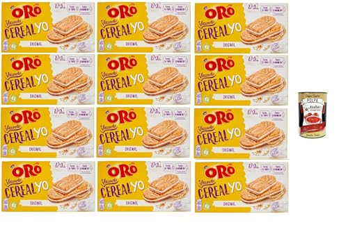 Oro Saiwa Vitasnella, Cereal Yo On Original, MKekse mit weicher weißer Joghurtfüllung, Faserquelle und Magnesium, 12x 253g + Italian Gourmet polpa 400g Oro Saiwa Vitasnella, Cereal Yo On Original, MKekse mit weicher weißer Joghurtfüllung, Faserquelle und Magnesium, 12x 253g + Italian Gourmet polpa 400g von Italian Gourmet E.R.