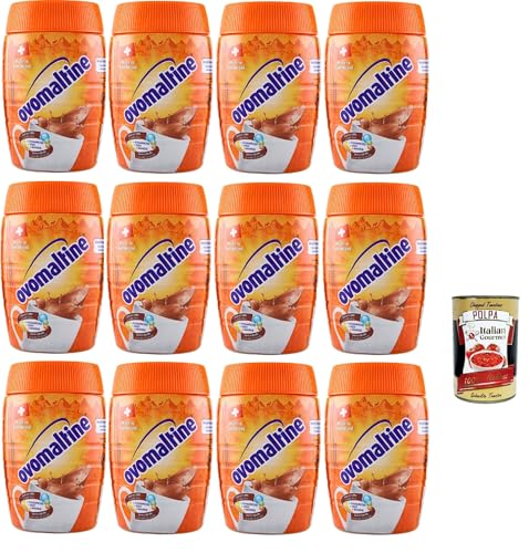 Ovomaltine Preparato Solubile, Malzhaltiges Getränkepulver Kakaogeschmackl, Kakaopulver, 12x 400g + Italian Gourmet polpa 400g Ovomaltine Preparato Solubile, Malzhaltiges Getränkepulver Kakaogeschmackl, Kakaopulver, 12x 400g + Italian Gourmet polpa 400g von Italian Gourmet E.R.