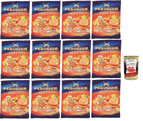 PERUGINA SPICCHI Caramelle al sapore di agrumi, Zitrusgewürzte Süßigkeiten italien lollies Bonbons Beutel 12x 200g + Italian Gourmet polpa 400g PERUGINA SPICCHI Caramelle al sapore di agrumi, Zitrusgewürzte Süßigkeiten italien lollies Bonbons Beutel 12x 200g + Italian Gourmet polpa 400g von Italian Gourmet E.R.