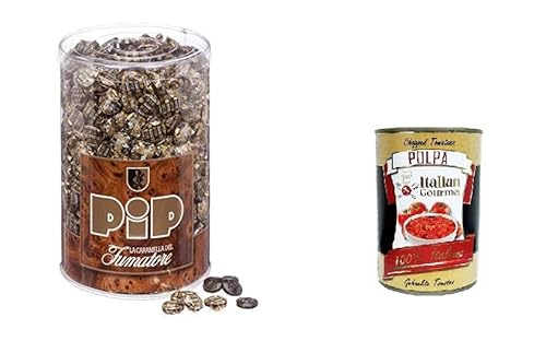 PIP Caramelle alla Liquirizia,Lakritzbonbons, einzeln verpackte Bonbons in einem Stück, 1-kg-Packung+ Italian Gourmet polpa 400g PIP Caramelle alla Liquirizia,Lakritzbonbons, einzeln verpackte Bonbons in einem Stück, 1-kg-Packung+ Italian Gourmet polpa 400g von Italian Gourmet E.R.