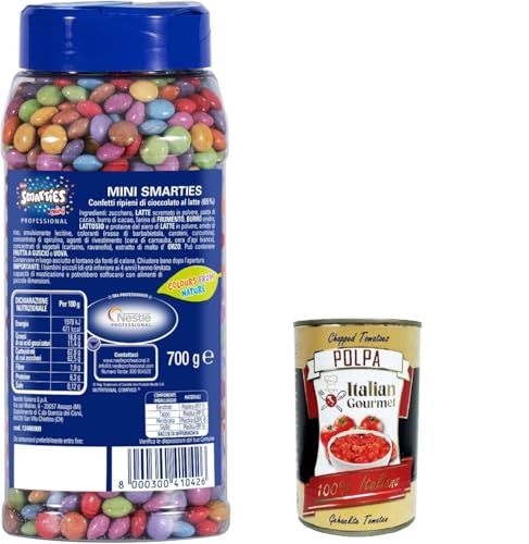 PROFESSIONAL SMARTIES Mini-Konfetti gefüllt mit Schokolade, 700-g-Glas+ Italian Gourmet polpa 400g PROFESSIONAL SMARTIES Mini-Konfetti gefüllt mit Schokolade, 700-g-Glas+ Italian Gourmet polpa 400g von Italian Gourmet E.R.