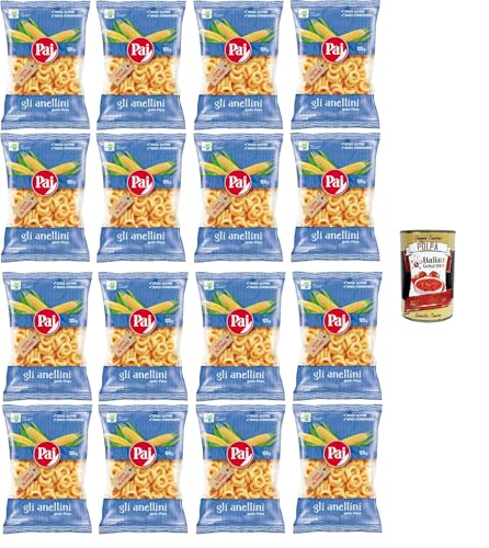 Pai Gli Anellini Gusto Pizza Cotti al forno gebackene 16x125gr + Italian Gourmet polpa 400g Pai Gli Anellini Gusto Pizza Cotti al forno gebackene 16x125gr + Italian Gourmet polpa 400g von Italian Gourmet E.R.