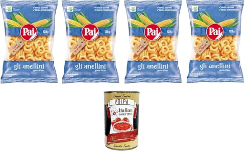Pai Gli Anellini Gusto Pizza Cotti al forno gebackene 4x125gr + Italian Gourmet polpa 400g Pai Gli Anellini Gusto Pizza Cotti al forno gebackene 4x125gr + Italian Gourmet polpa 400g von Italian Gourmet E.R.