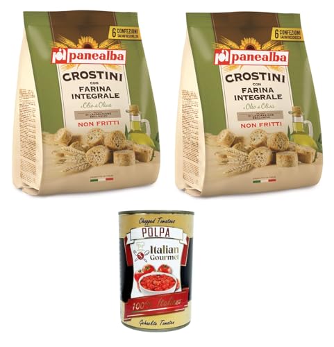 Panealba Crostini Integrali Multipack Vollkorn-Crostini 2x168gr + Italian Gourmet polpa 400g Panealba Crostini Integrali Multipack Vollkorn-Crostini 2x168gr + Italian Gourmet polpa 400g von Italian Gourmet E.R.